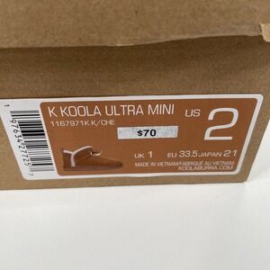 Koolaburra by UGG Ultra Mini Boots Suede Faux Fur Trim Chestnut Size 2 New
